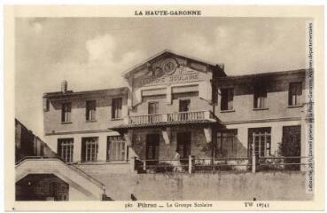 1 vue La Haute-Garonne. 360. Pibrac : le groupe scolaire. TW 16743. - Toulouse : éditions Pyrénées-Océan, Labouche frères, [entre 1939 et 1945]. - Carte postale