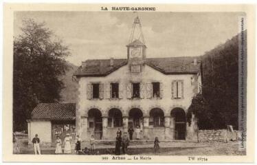 2 vues La Haute-Garonne. 999. Arbas : la mairie. TW 16734. - Toulouse : phototypie Labouche frères, marque LF au verso, [entre 1939 et 1945]. - Carte postale
