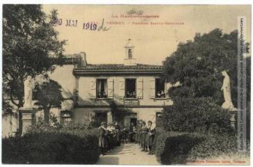 1 vue La Haute-Garonne. 1211. Vernet : pension Sainte-Germaine. - Toulouse : phototypie Labouche frères, marque LF au verso, [1911], tampon d'édition du 20 mai 1919. - Carte postale