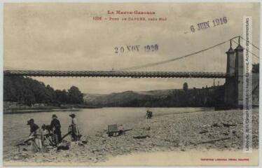 2 vues La Haute-Garonne. 1226. Pont de Capens, près Noé. - Toulouse : phototypie Labouche frères, marque LF au verso, [1911], tampon d'édition du 6 juin 1916 et du 20 novembre 1920. - Carte postale