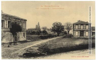 1 vue La Haute-Garonne. 1271. Villariès : école et église. - Toulouse : phototypie Labouche frères, marque LF au verso, [1911]. - Carte postale