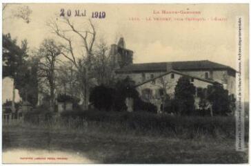 1 vue La Haute-Garonne. 1316. Le Vernet, près Venerque : l'église. - Toulouse : phototypie Labouche frères, marque LF au verso, [1911], tampon d'édition du 20 mai 1919. - Carte postale