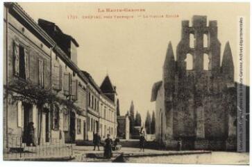 1 vue La Haute-Garonne. 1321. Grépiac, près Venerque : la vieille église. - Toulouse : phototypie Labouche frères, marque LF au verso, [1911]. - Carte postale