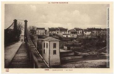 2 vues La Haute-Garonne. 1868. Carbonne : le pont. - Toulouse : phototypie Labouche frères, marque LF, [1936]. - Carte postale