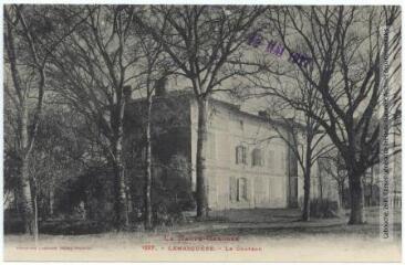 2 vues La Haute-Garonne. 1987. Lamasquère : le château. - Toulouse : phototypie Labouche frères, marque LF au verso, [1917], tampon d'édition du 12 mai 1917. - Carte postale