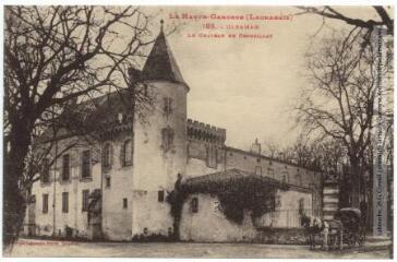 2 vues La Haute-Garonne (Lauragais). 185. Caraman : le château de Crouzillat [i.e. du Crouzillac]. - Toulouse : phototypie Labouche frères, marque LF au verso, [1918]. - Carte postale