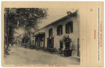 2 vues Castanet (H.-Gar.) : la promenade, café Lagravère. - Toulouse : phototypie Labouche frères, [entre 1905 et 1920]. - Carte postale