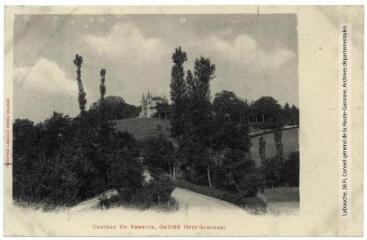 1 vue Château En Bernoye, Gauré (Hte-Garonne). - Toulouse : phototypie Labouche frères, marque LF au verso, [1905]. - Carte postale