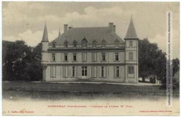 1 vue Mauressac (Hte-Garonne) : château de l'Orme (M. Niel). - Toulouse : phototypie Labouche, E. Barbe éditeur à Auterive, marque LF au verso, [1905]. - Carte postale