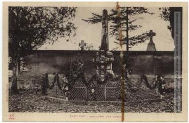 2 vues Paulhac : monument aux morts. - Toulouse : phototypie Labouche frères, éditeur Delcous, marque LF, [1936]. - Carte postale