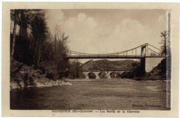 2 vues Mancioux (Hte-Garonne) : les bords de la Garonne. - [Au verso] Toulouse : éditions Pyrénées-Océan, Labouche frères, [au recto] édition Versavaux, [entre 1937 et 1950]. - Carte postale