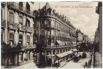 2 vues 20. Toulouse : la rue Alsace-Lorraine. - Toulouse : phototypie Labouche frères, marque LF au verso, [1918]. - Carte postale