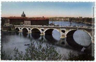 4 vues 47. Toulouse : le Pont-Neuf (XVIe s.). - Toulouse : éditions Pyrénées-Océan, Labouche frères, marque Elfe, [après 1950]. - 2 cartes postales
