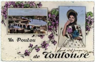 2 vues 555. Toulouse, la ville rose : la Garonne au Pont-Neuf. - Toulouse : éditions Pyrénées-Océan, Labouche frères, [entre 1950 et 1965]. - Carte postale