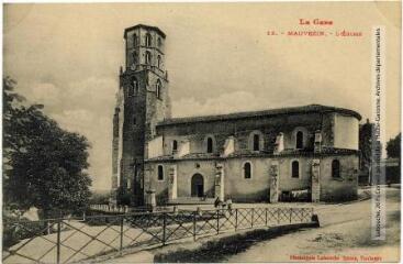 1 vue Le Gers. 18. Mauvezin : l'église. - Toulouse : phototypie Labouche frères, [entre 1905 et 1925]. - Carte postale