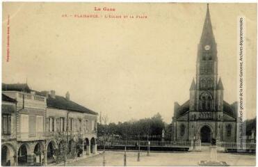 1 vue Le Gers. 67. Plaisance : l'église et la place. - Toulouse : phototypie Labouche frères, [entre 1905 et 1925]. - Carte postale
