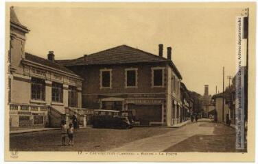 3 vues - 17. Capbreton (Landes) : bourg : la Poste. - Toulouse : phototypie Labouche frères, [entre 1918 et 1937]. - Carte postale (ouvre la visionneuse)