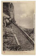 1 vue Le Lot. 11. Rocamadour : le grand escalier. - Toulouse : éditions Pyrénées-Océan, Labouche frères, marque LF, [entre 1937 et 1950, réédition]. - Carte postale