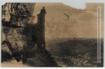1 vue Le Lot. 75. Autoire : ruine du château des Anglais et village d'Autoire. - Toulouse : phototypie Labouche frères, [entre 1905 et 1925]. - Carte postale