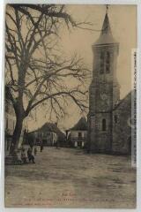 1 vue Le Lot. 304. Alvignac-les-Bains : l'église et la place. - Toulouse : phototypie Labouche frères, [entre 1905 et 1925]. - Carte postale
