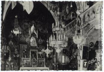 1 vue 37. Rocamadour : la chapelle miraculeuse. - Toulouse : éditions Pyrénées-Océan, Labouche frères, marque Elfe, [entre 1937 et 1950]. - Carte postale