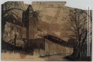 3 vues Les Basses-Pyrénées. 482. Arthez, près Orthez : l'église. - Toulouse : phototypie Labouche frères, [entre 1905 et 1937], tampon d'édition du 5 février 1919. - Carte postale