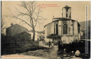 1 vue La Montagne Noire. 160. Cuxac-Cabardès (Aude) : l'église. - Toulouse : phototypie Labouche frères, marque LF au recto, [entre 1918 et 1937]. - Carte postale