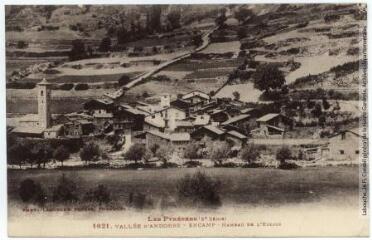 2 vues Les Pyrénées (3e série). 1021. Vallée d'Andorre : Encamp : hameau de l'église. - Toulouse : phototypie Labouche frères, [entre 1930 et 1937]. - Carte postale