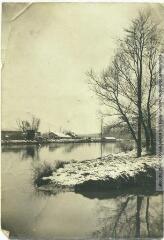 2 vues Paysages toulousains. 15. La Garonne au Puntal (effet de neige). - Toulouse : maison Labouche frères, [entre 1900 et 1940]. - Photographie