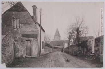 2 vues (Basses-Pyrénées). 490. Abidos près Lacq : intérieur du village et église. - Toulouse : maison Labouche frères, [entre 1900 et 1940]. - Photographie
