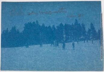 3 vues [Les sports d'hiver à Font-Romeu. Piste de ski dans la forêt]. - Toulouse : maison Labouche frères, [entre 1920 et 1950]. - Photographie
