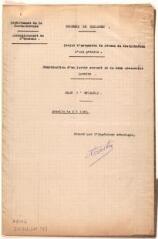 2 vues Commune de Miramont, projet d'extension du réseau de distribution d'eau potable, plan d'ensemble. Castex, ingénieur. [20 juillet 1926]. Ech. 1/1250.