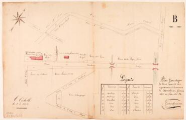 1 vue Plan géométrique de douze lopins de terre appartenant à la commune de Montberon. Pierre Grandmaison, géomètre. 1er octobre 1842. Ech. 1/1000.