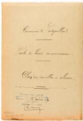 2 vues Commune de Montgaillard, vente de biens communaux, plan des parcelles à aliéner. Frédéric Ambrody, géomètre. 9 novembre 1906. Ech. 1/2500.