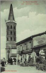 1 vue La Haute-Garonne. 402. Cadours : l'église. - Toulouse : Labouche frères, marque LF au verso, [entre 1905 et 1930]. - Carte postale