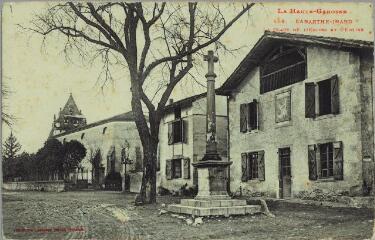 1 vue La Haute-Garonne. 468. Labarthe-Inard : la place de l'église et l'église. - Toulouse : Labouche frères, marque LF au verso, [entre 1905 et 1930]. - Carte postale